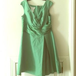 Beautiful green dress.